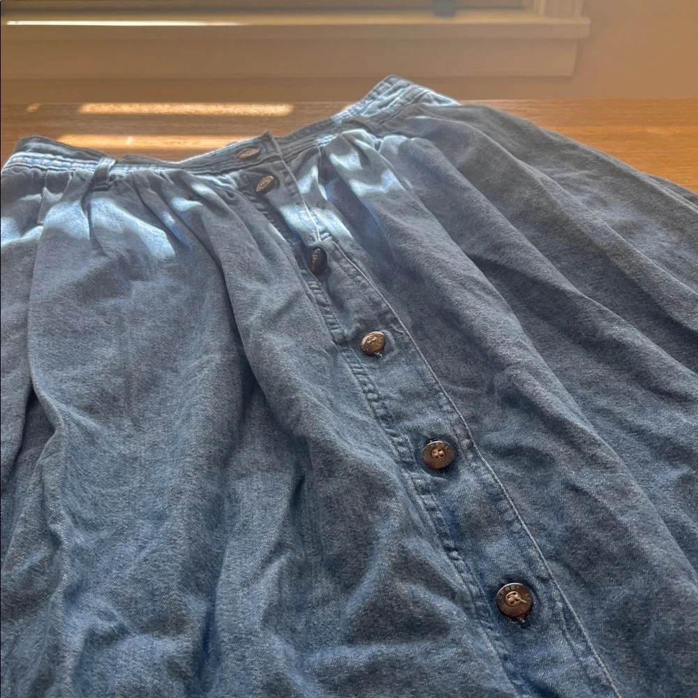 Dockers Petite Denim midi skirt VTG - Picture 6 of 8